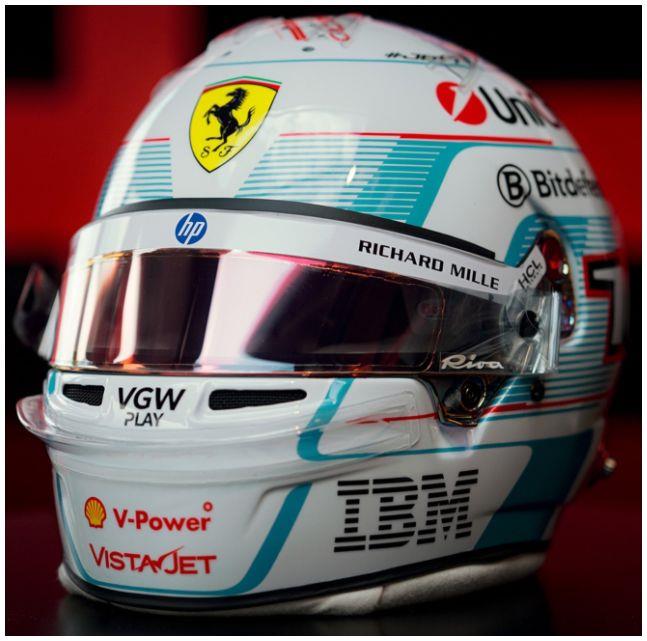 LookSmart 1:5 Scale Charles Leclerc Monaco GP 2025 2nd Helmet