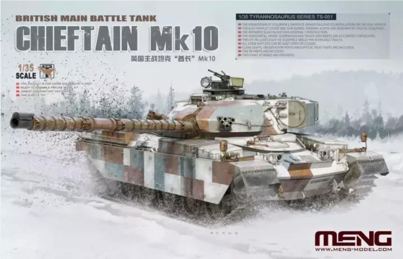 Meng Model MNGTS-051 1/35 Scale & Chieftain Mk 10, British Main Battle Tank