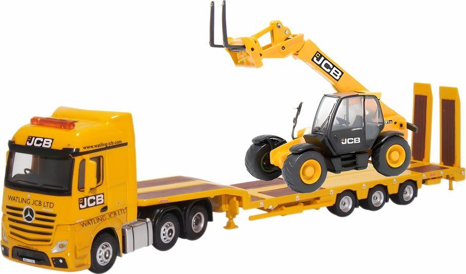 Oxford Diecast 1:76 Scale Mercedes Actros Semi Low Loader & 531 70 Loadall
