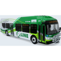 Iconic Replicas 1:87 Scale NFI Xcelsior Charge NG Electric Transit Bus Rhode Island Public Transit Authority