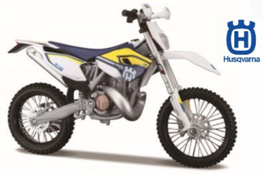 Maisto 1:12 Scale Husqvarna FE501 White/Blue
