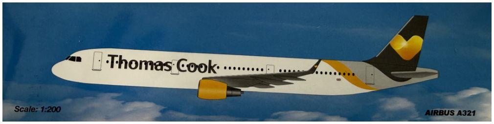 PPC Holland  1:200th Scale Airbus A321 Thomas Cook UK Livery