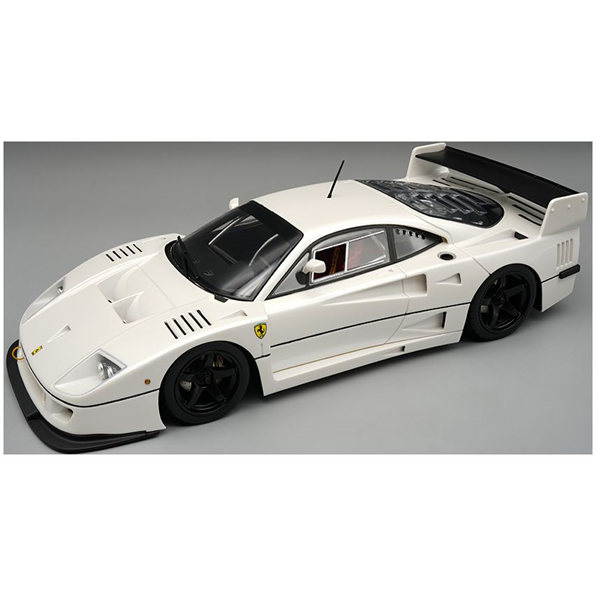 Tecnomodels 1:18 Scale Ferrari F40 LM 1996 Pearl Metallic White w/5 Spoke Black Rims