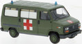Brekina 1:87 Scale Fiat Ducato Bus Military Ambulance 1982