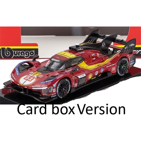 Burago  1:43rd Scale Ferrari 499P 3.0L Turbo V6 AF Corse #51 3rd 24h Le Mans 25 Guidi/Calado/Giovinazzi