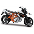 Burago 1:18 Scale KTM 990 Supermoto R 2011 - White/Black