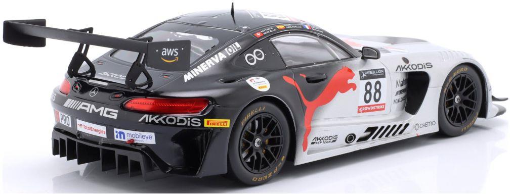IXO  1:18th Scale Mercedes Benz AMG GT3 #88 Winner 24h Spa 2022 AKKodis ASP Marciello/Juncadella/Goun