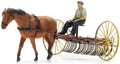 Artitec 1:87 Scale Hay rake w/Horse + Figure Ready-Made, Painted