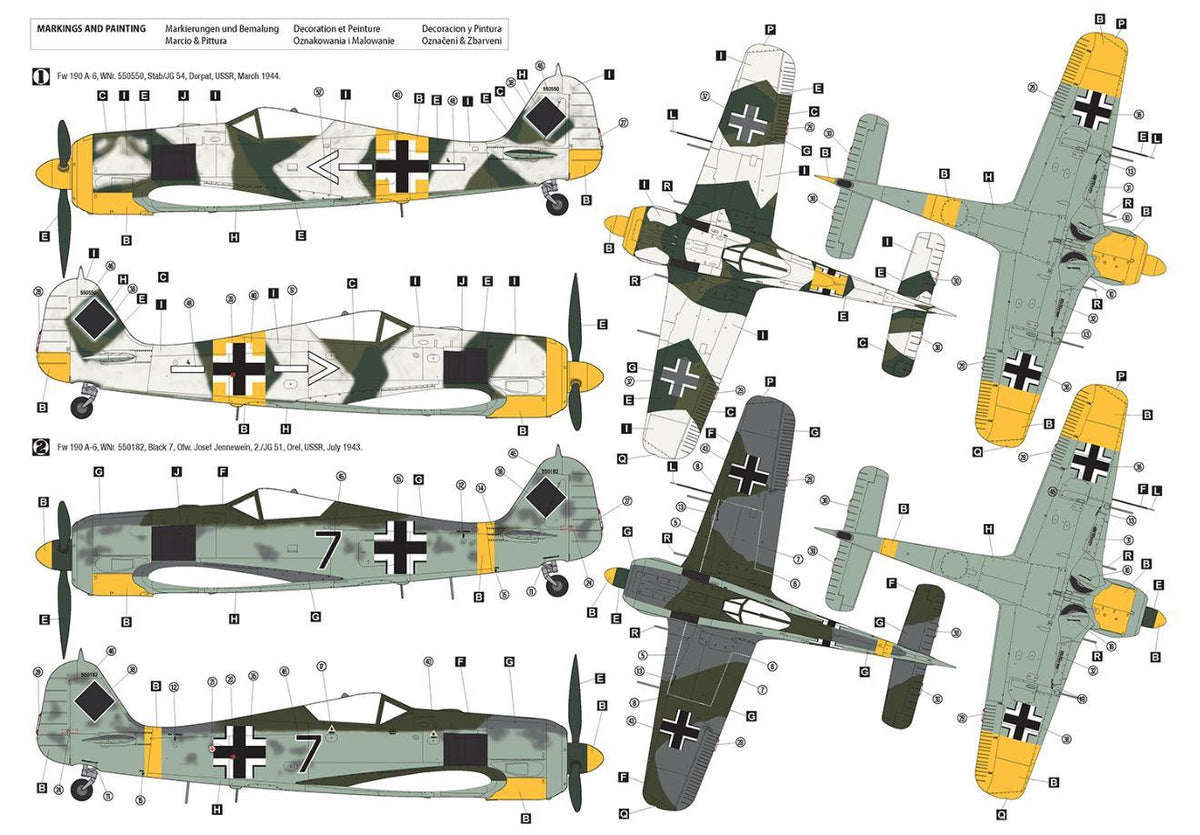 HOBBY 2000 32018 1/32 Scale Focke-Wulf Fw 190 A-6 Eastern Front