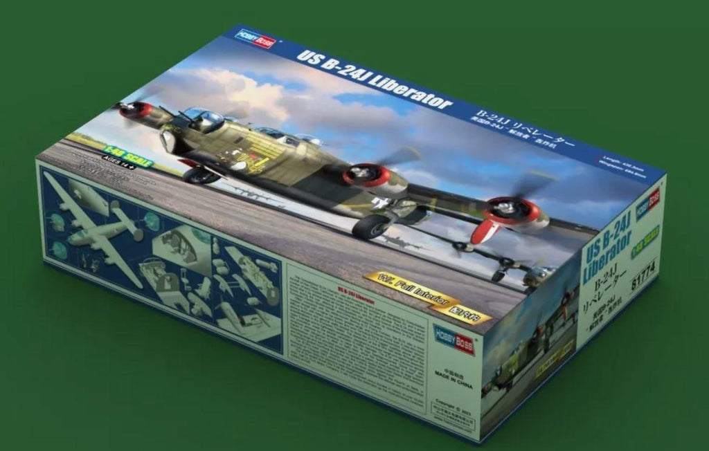 Hobbyboss 81774 1/48 Scale USAAF Consolidated B-24J Liberator Model Kit Overlord