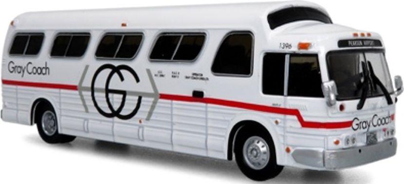 Iconic Replicas 1:87 Scale GM PD4107 'Buffalo' Coach 1966 Gray Coach Destination Toronto/Pearson Airport