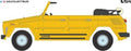 Greenlight 1:64 Scale VW Safari Type 181 Yellow w/Black Hood Mexico City 1972