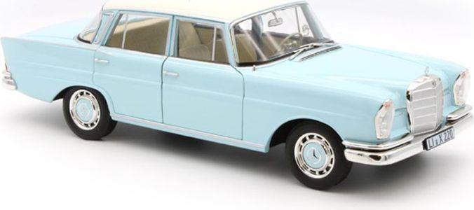 Norev 1:18 Scale Mercedes Benz 220 S 1965 Light Blue