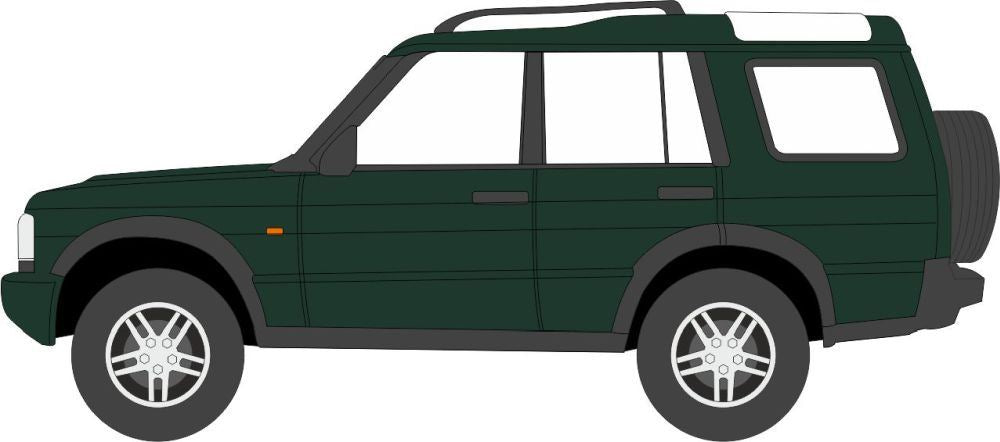 Oxford Diecast 1:76 Scale Land Rover Discovery 2 Metallic Epsom Green