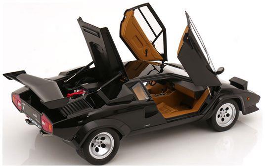 KK Scale 1:12 Scale Lamborghini Countach LP 5000S QV Black 1985