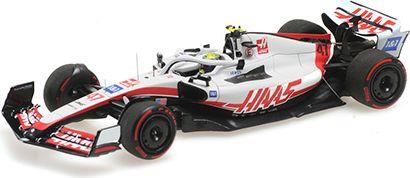 Minichamps 1:43 Scale Haas F1 Team VF-22 Mick Schumacher Bahrain GP 2022