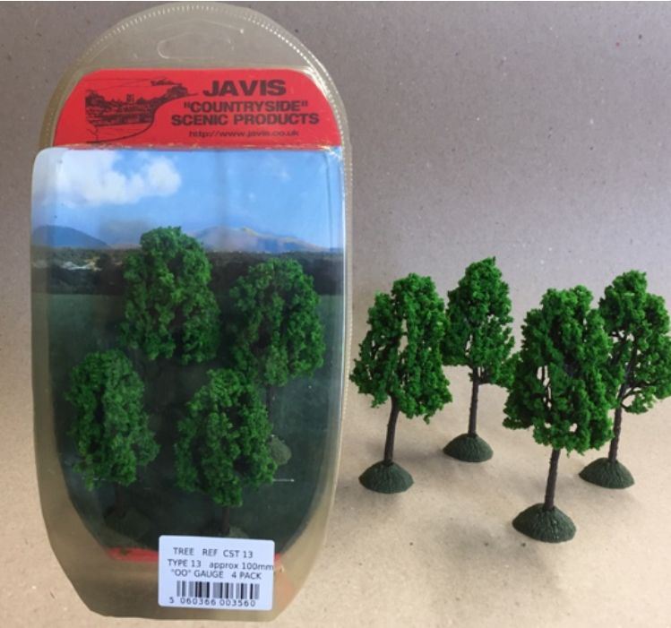 Javis Manufacturing OO Scale Countryside Trees 'OO' (4x100mm)