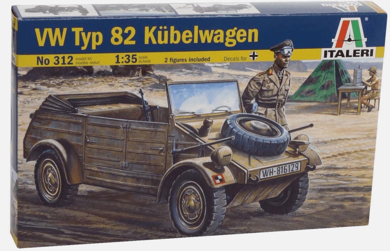 Italeri 312 1/35 Scale WW2 German Kubelwagen Afrika Korps and Rommel BRITISH ARMY BATTLE SCHOOL