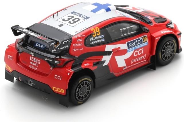Spark 1:43rd Scale Toyota GR Yaris Rally1 Hybrid #39 Gazoo WRT 6th Rally Finland 2024 2nd WRC2 Lat/Ha