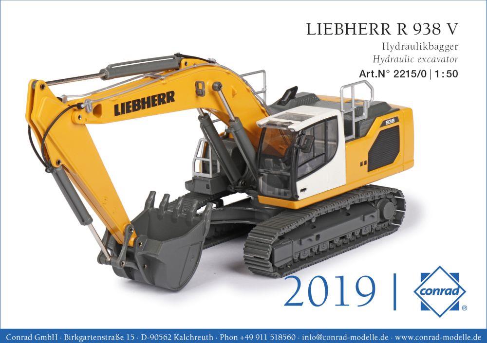 Conrad 1:50 Scale Liebherr R 938 V Hydraulic Excavator