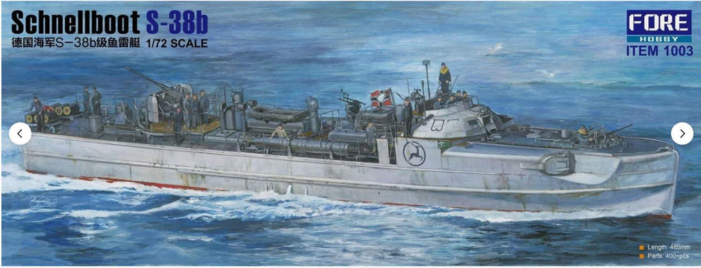 Forart Fore Hobby 1003 1/72 Scale Schnellboot S-38B