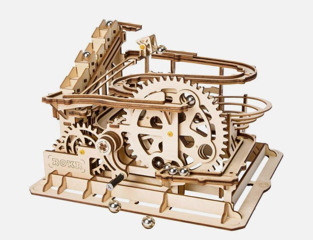 Robotime & ROKR Marble Run & Water Wheel Coaster LG501