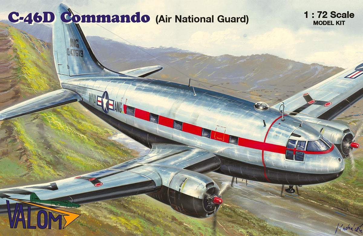 Valom 1/72 Scale C-46D Coimmando (Air National Guard 72154