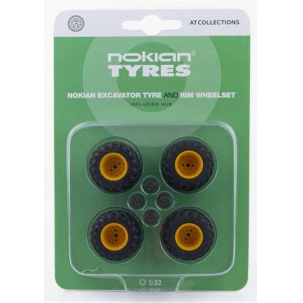 AT Collections 1:32 Scale Nokian Single Tyre and rim wheelset incl