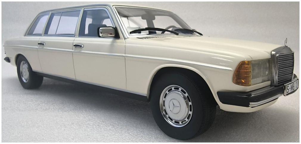 Cult 1:18 Scale Mercedes Benz W123 Lang White 1978