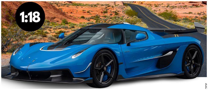 GT Spirit 1:18th Scale Koenigsegg Jesko Blue 2025