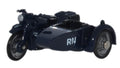 Oxford Diecast 1:76 Scale Motorbike/Sidecar Royal Navy