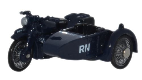 Oxford Diecast 1:76 Scale Motorbike/Sidecar Royal Navy