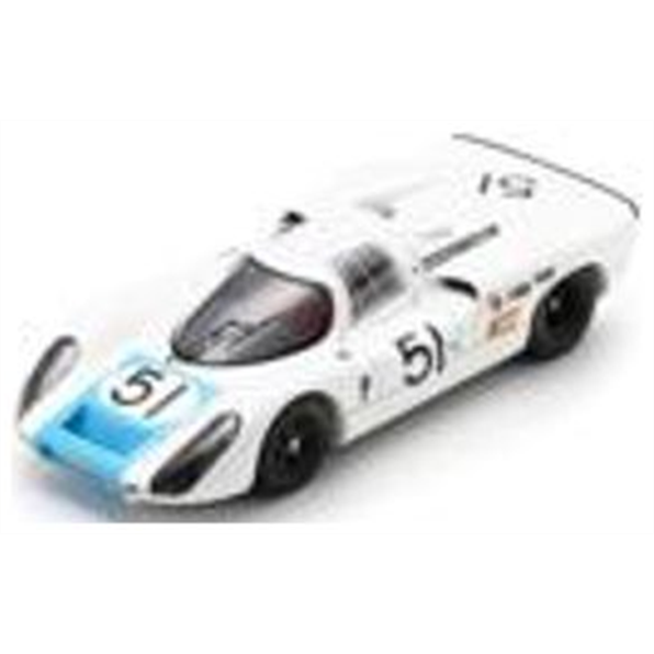 Spark 1:43 Scale Porsche 907 #51 2nd 12H Sebring 1968 V. Elford/J. Neerpasch (Limited 300pcs)