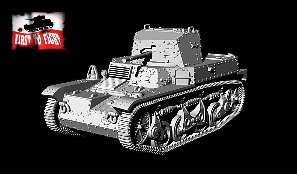 First to fight kits 1:72 Scale French reconnaissance tank AMR35 ZT 1b