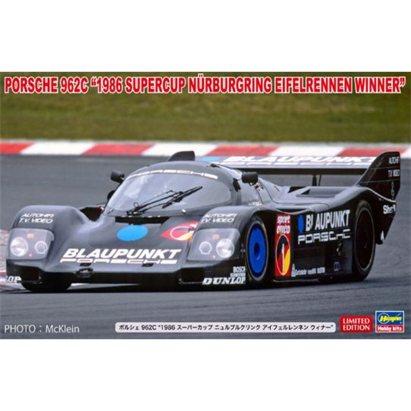 Hasegawa 1:24 Scale Porsche 962C 1986 Supercup N?rburgring Eifelrennen Winner