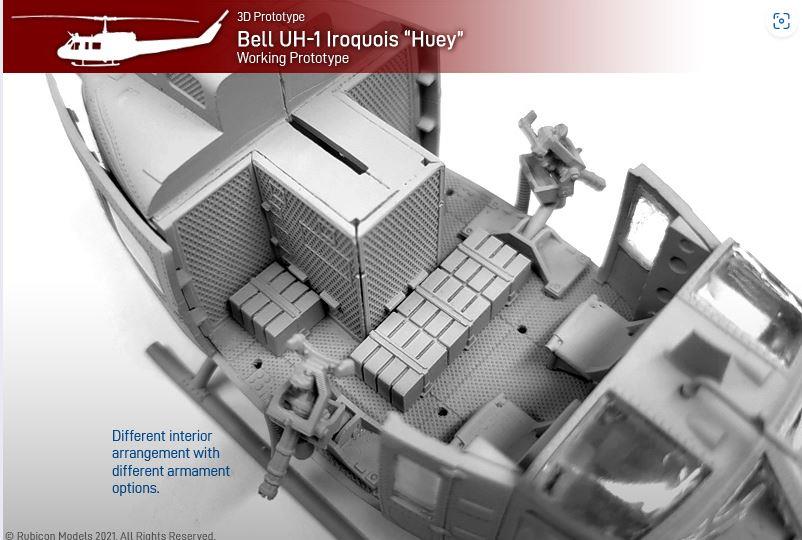 Rubicon Models 280119 1/56 Scale Bell UH-1D / UH-1H “Huey” helicopter