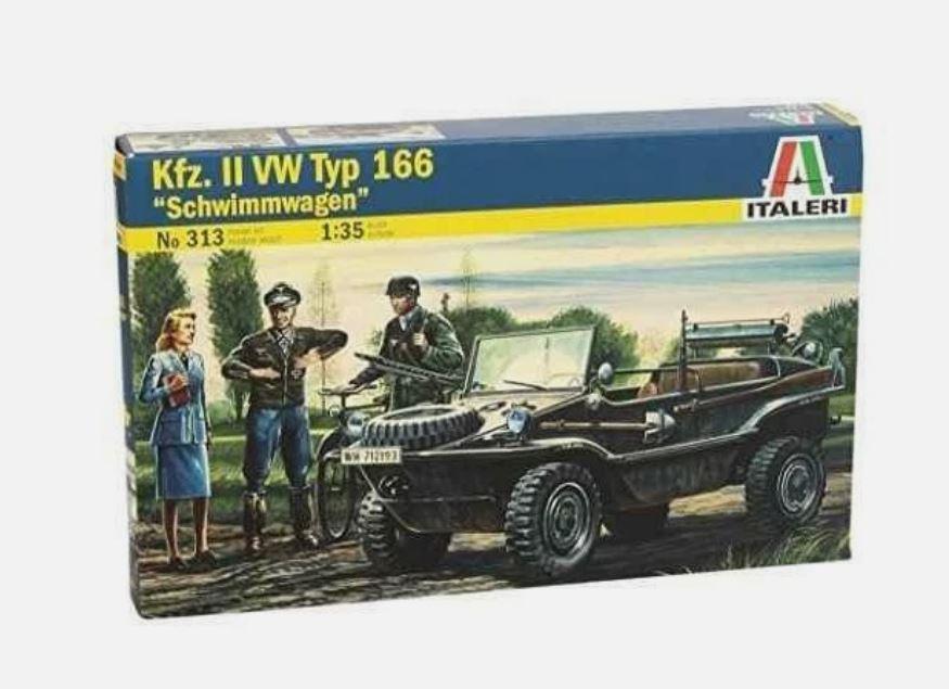 Italeri 313 1/35 Scale Kfz. II VW Typ 166 “Schwimmwagen”  Scale Plastic Kit