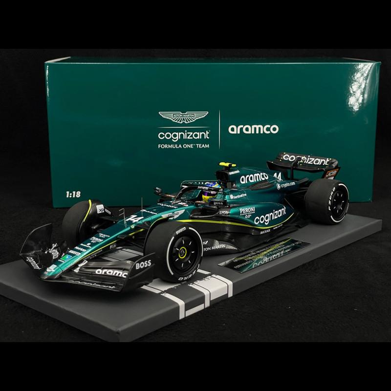 Minichamps 1:18 Scale Aston Martin Aramco Cognizant F1 AMR23 Fernando Alonso 2023