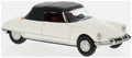 Brekina  1:87th Scale Citroen DS 19 Cabriolet White 1963