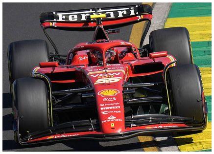 Looksmart 1:18th Scale Scuderia Ferrari SF-24 #55 Winner Australian GP 2024 Carlos Sainz