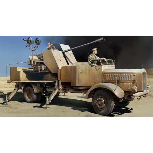 Trumpeter 1:35 Scale German L4500A, WWII Armoured Gun Truck w/ 5cm FlaK 41 I