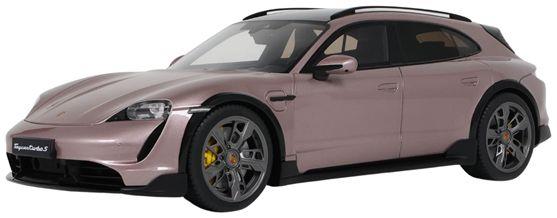 GT Spirit 1:18 Scale Porsche Taycan Turbo S Cross Turismo Pink 2022