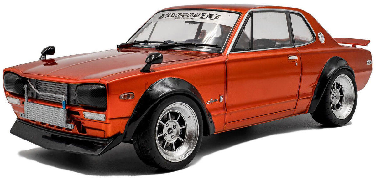 Solido 1:18 Scale Nissan Skyline (C10) Hakosuka Solido Works Orange Metallic 1970