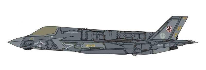 Hasegawa 1:72 Scale F-35 Lightning II (B Version) 'U.S.M.C. VMFA-242 Taking Off and Landing on IZUMO'
