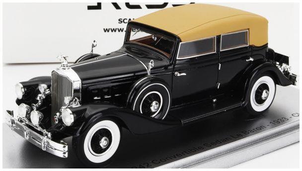 Kess 1:43 Scale Pierce Arrow 124 Black Convertible Berline Sedan Le Baron Closed 1933