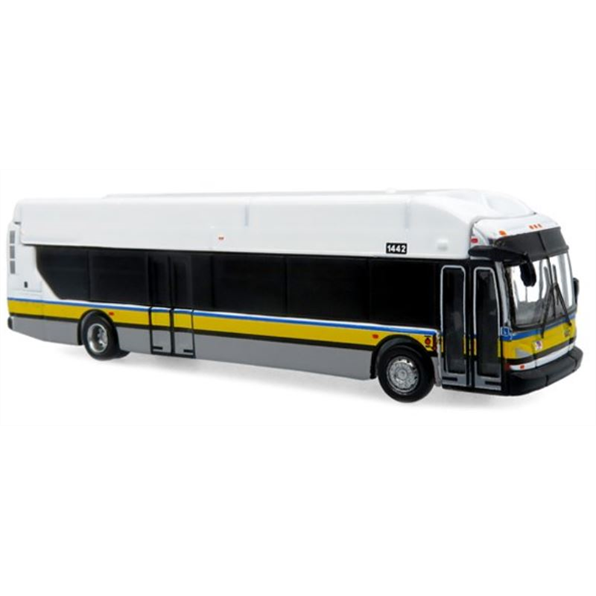 Iconic Replicas 1:160 Scale NFI Xcelsior XN40 Transit Bus Yellow Stripe