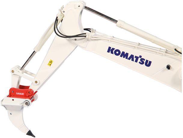 NZG 1:50 Scale Komatsu PC1250-11 Excavator w/Lehnhoff Quickcoupler White