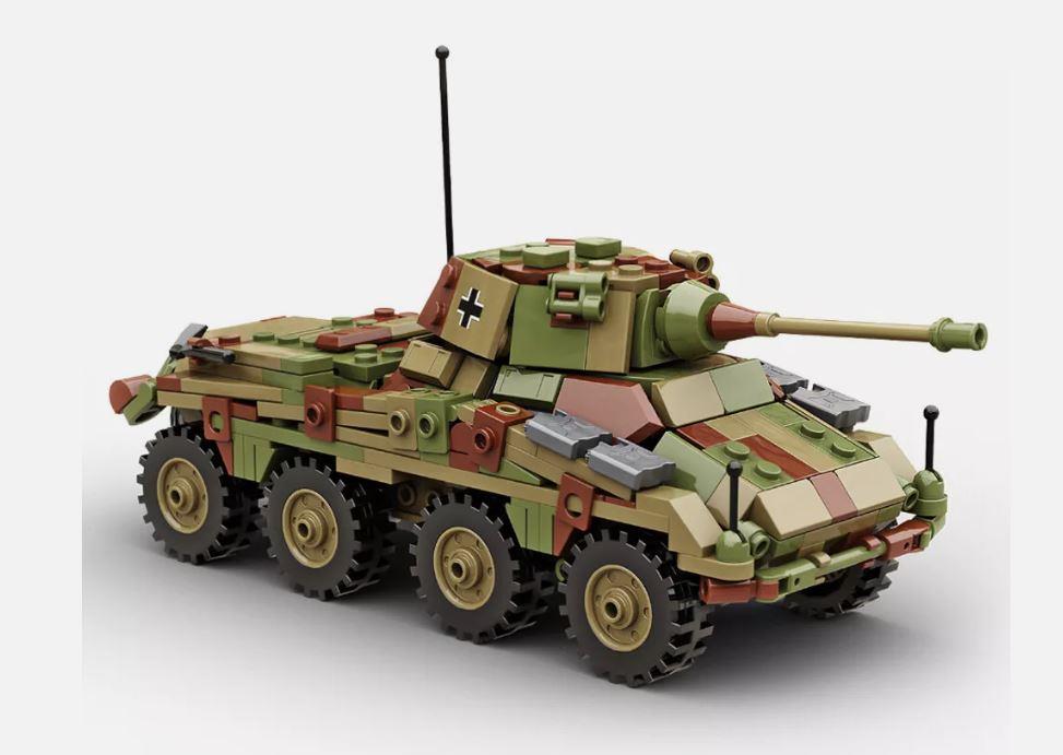 Build Army B0234C 1/33 Scale Sd.Kfz.234/2 Puma Brick Model 508pcs