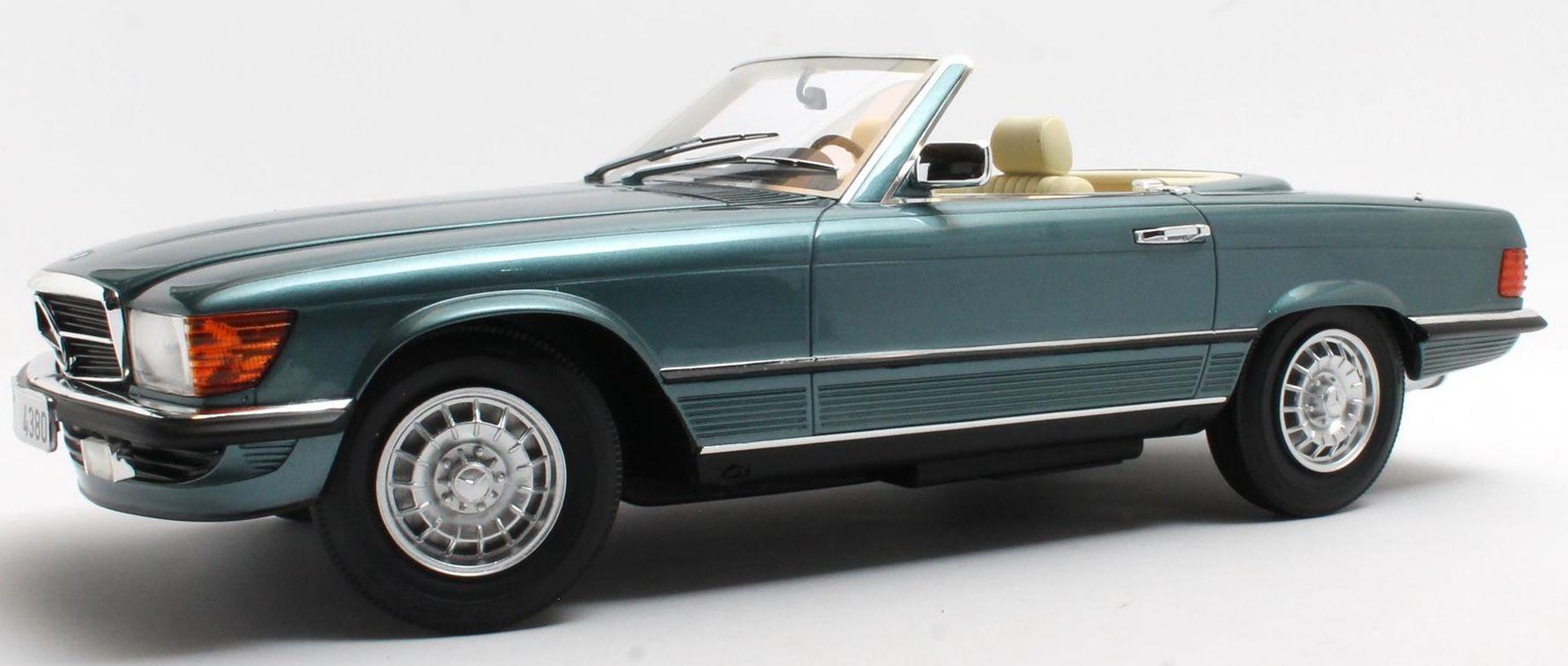 12 Art 1:12 Scale Mercedes Benz 350SL R107 Green Metallic 1979