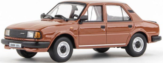 Abrex 1:43 Scale Skoda 120L 1984 Cinnamon Brown